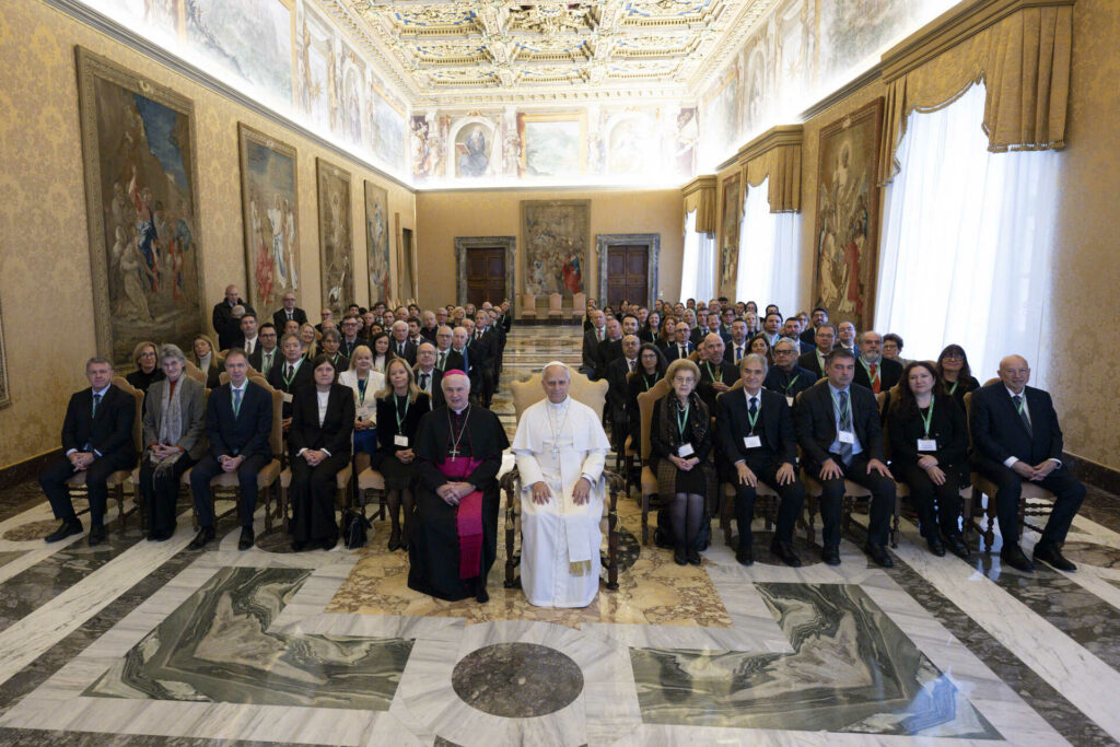 Gabriele Carboni con Papa Leone XIV