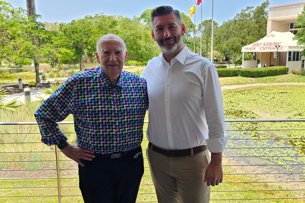 Gabriele Carboni con Philip Kotler in Florida, 2024